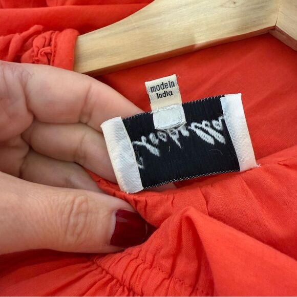 CLEOBELLA Marseilles Ruffled Sleeve Midi Dress in Red S - Picture 11 of 13